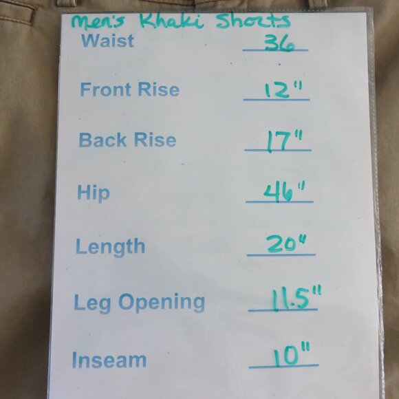 Men's Tan Khaki Beige Chino Shorts Nordstrom Brand...........525 - Picture 10 of 11